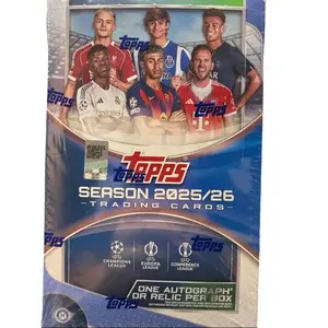 Topps 2025/26 UEFA Champions League, Europa League, and Conference League Soccer Cards - One Autograph Per Box or Relic Per Box - Flagship Edition Collectible Trading Cards