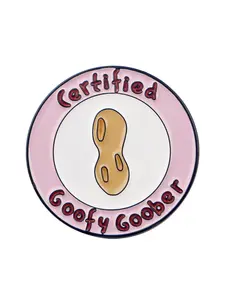 Cartoon Peanut Quote Brooch Pin Hat Pins, Cute Fashion Jewelry Accessory for Backpacks & Clothing, Fun All-Season Wearable Decor