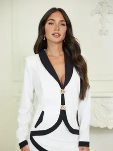 Blazer Suit Styled Long Sleeve Short Dress for Versatile Wear - Elevate Your Style with Elegant Long Sleeves and Comfortable Fit