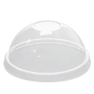 [500 ct] 12 oz Plastic Dome Cup Lids | PET | 100 mm
