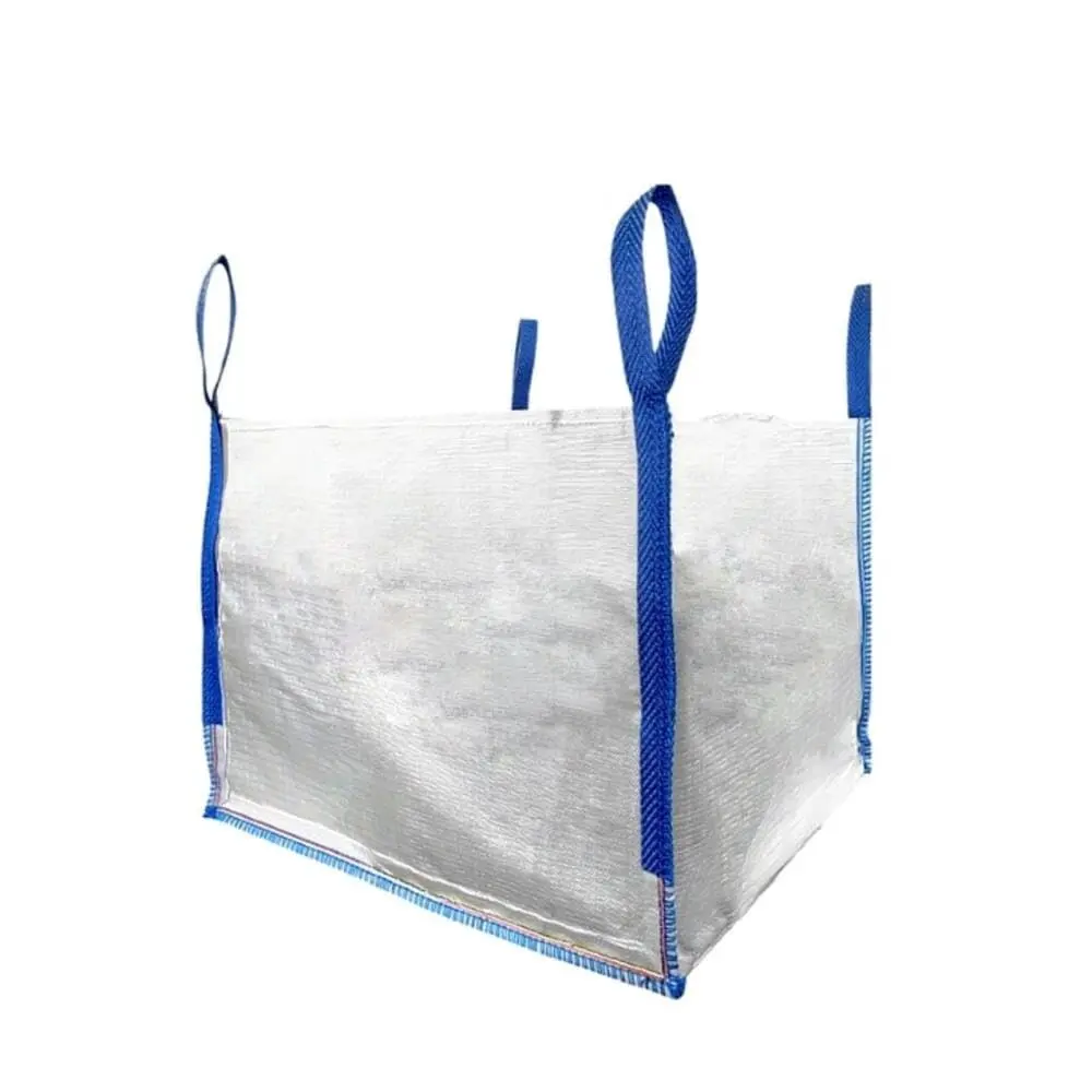 Heavy Duty Builder's Bulk Bags 100 Gallon | White Woven Polypropylene Contractor Trash Bags for Demo and Construction, Holds up to 2200 lbs