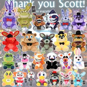 2026 New Five Night At Freddy Fnaf Cute Plush Toy Game Doll Bonnie Bear Foxy Cartoon Stuffed Dolls Freddy Toy For Children Gifts