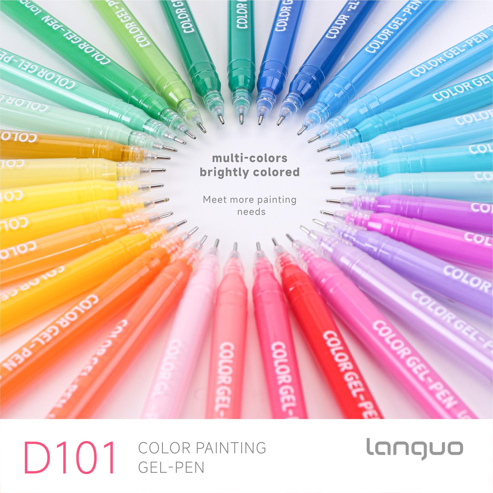 【BUY 1 GET FREE GIFT】languo 252 PCS Acrylic Gel Pens for Coloring art_set, 234-Colors Gel Colored Pens Set, Gel Pens for Adult Drawing Doodling Journaling, Art Supplies and DIY Crafts pen set artist painting office school student gift Retractable