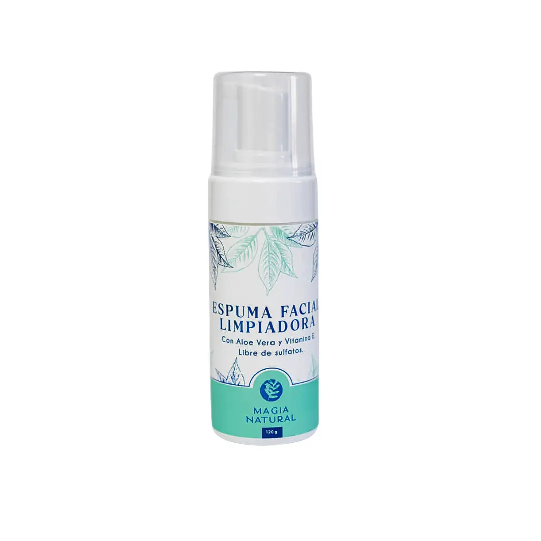 Facial Cleansers Espuma Facial Limpiadora Magia Natural 120g Skincare Aloe Vera, Vitamin E, skin balance Removes impurities, oil, makeup  Cleansing