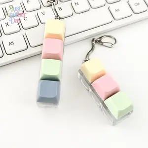 Unzip button, pinch music, keychain, small pendant, pendant, decompression vent artifact, small toy shaft tester