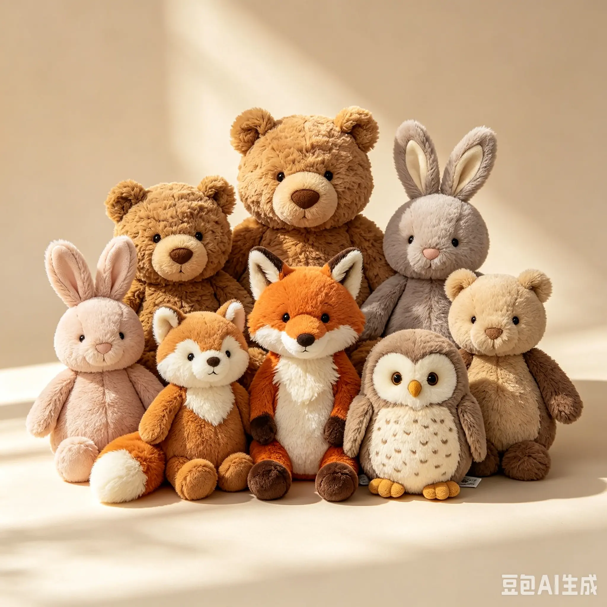 Farm Animal Plushie Collection - Soft, Cuddly Stuffed Lamb, Cow, Pig, Duck with Animal Design & Cute Aesthetic, Ideal Kids' Birthday Gift & Home Decoration Toy, Cute Animal Aesthetic