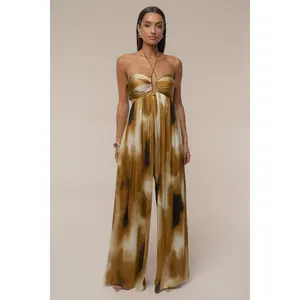 Gold Safari Sunset Jumpsuit