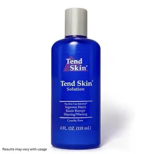 TEND Gentle Post Shave Cream - 4 Oz Hydrating Facial Cleanser & Hair Removal Aftercare Solution for Men & Women, Treats Ingrown Hair, Razor Burns, Dark Spots, Bumps, Made in USA Cosmetic Relief Gel