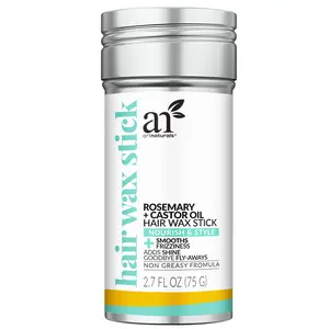 ArtNaturals Rosemary & Castor Oil Hair Wax Stick - Nourish & Style Formula for Smoothness Shine & Goodbye Fly-Aways - 2.7 FL OZ 75 G