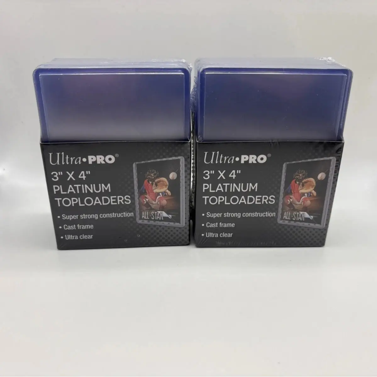 Ultra Pro 3X4 PLATINUM Toploaders 35pt 2 Packs of 25 (50 Total)