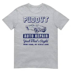 Puddy’s Auto Repair Shirt, Seinfeld Inspired Shirt, George Costanza, Kramer Shirt, Short-Sleeve Unisex T-Shirt