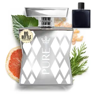 Eternal Pure - Inspired by Iconic Fresh Elegant Bleu Cologne - 3.4 oz (100ml) - Long-lasting - Vegan - Clean Ingredients - Cologne Spray for Men - 2000 sprays per bottle