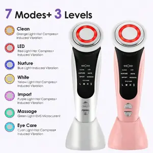 2026 Upgrade VersionElectric 7 In 1 Multifunctional Beauty Device Facial Lifting Massage Machine Skin Care SPA Microcurrent Skin Rejuvenation Deep Clean 400mAhTikTokMadeMeBuyIt