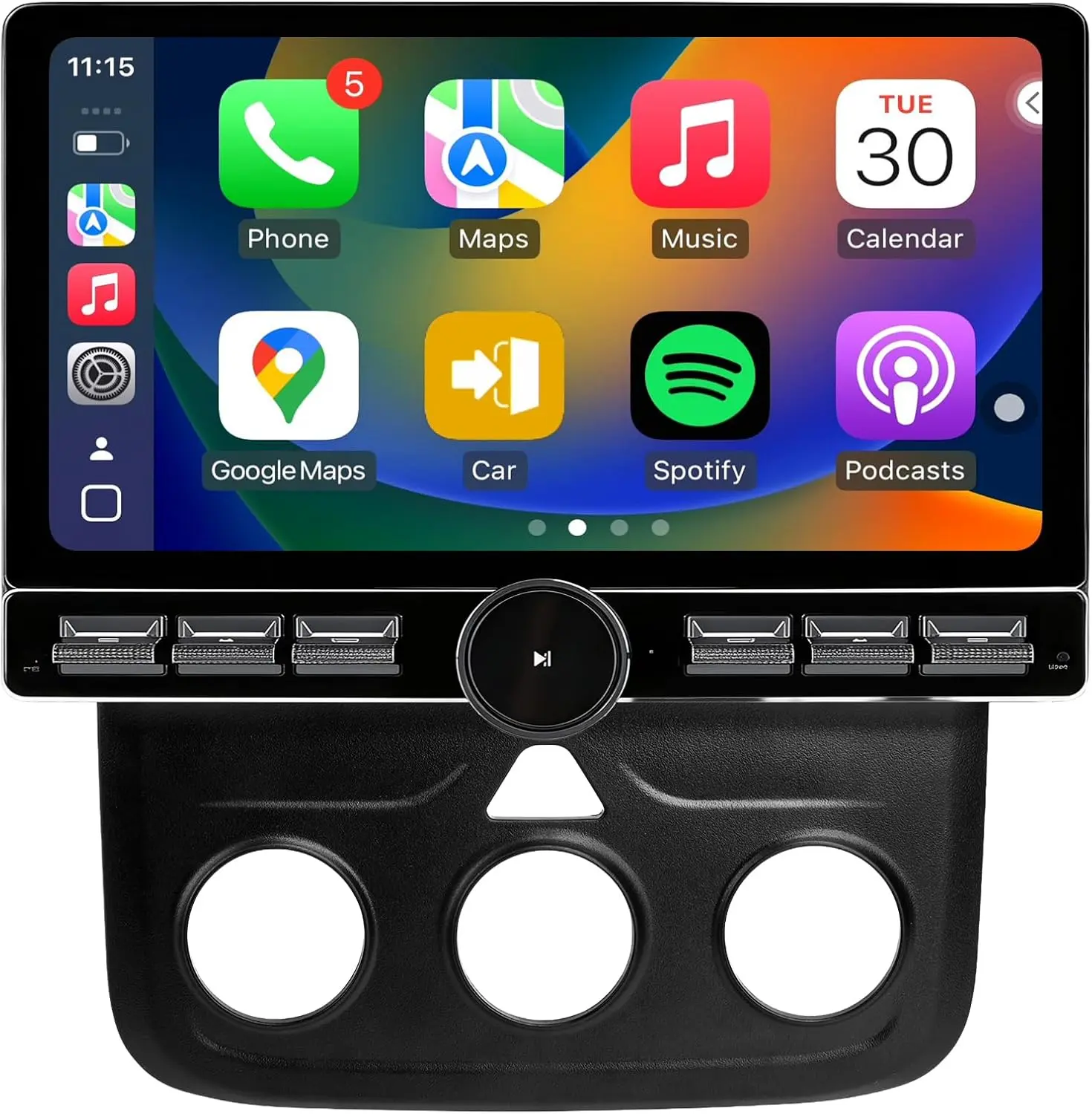 Car Stereo for Dodge RAM 1500 2500 3500 2013 2014 2015 2016 2017 2018, Android 13 Wireless CarPlay Android Auto, 10 Inch HD Screen, QLED/Bluetooth/SWC/GPS/AM/FM/Wifi/1080P Backup Camera(2Ram+64Rom)