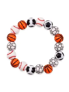 Stylish Men's Bracelet for Football Fans with Simple Design and Sports Jewelry Elements