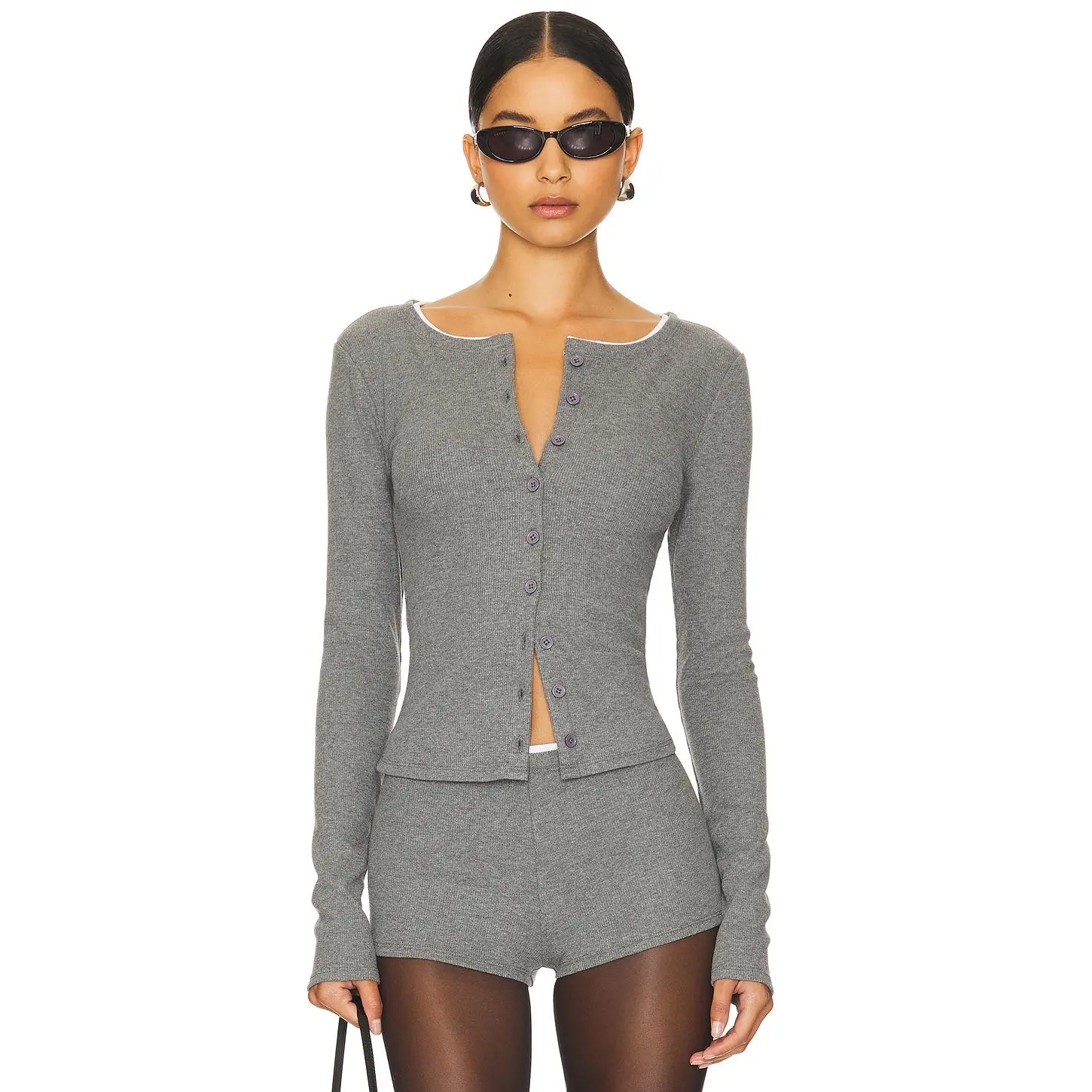 Lovers and Friends Darby Cardigan in Dark Grey