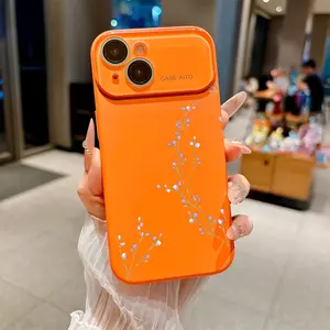 Delicate lavender branches with soft blooming petals Suitable for iPhone 17 16 15 14 13 12 Mini Plus Pro ProMax Dopamine-hue silicone case—slim, shockproof, full camera protection, microfiber-lined. Minimalist & fresh.
