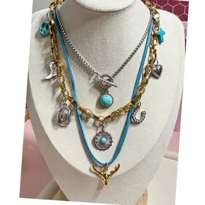 Adjustable Cord and Suede Necklace