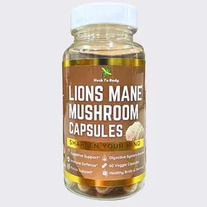 Organic Lions Mane Mushroom Capsules (60 Capsules)