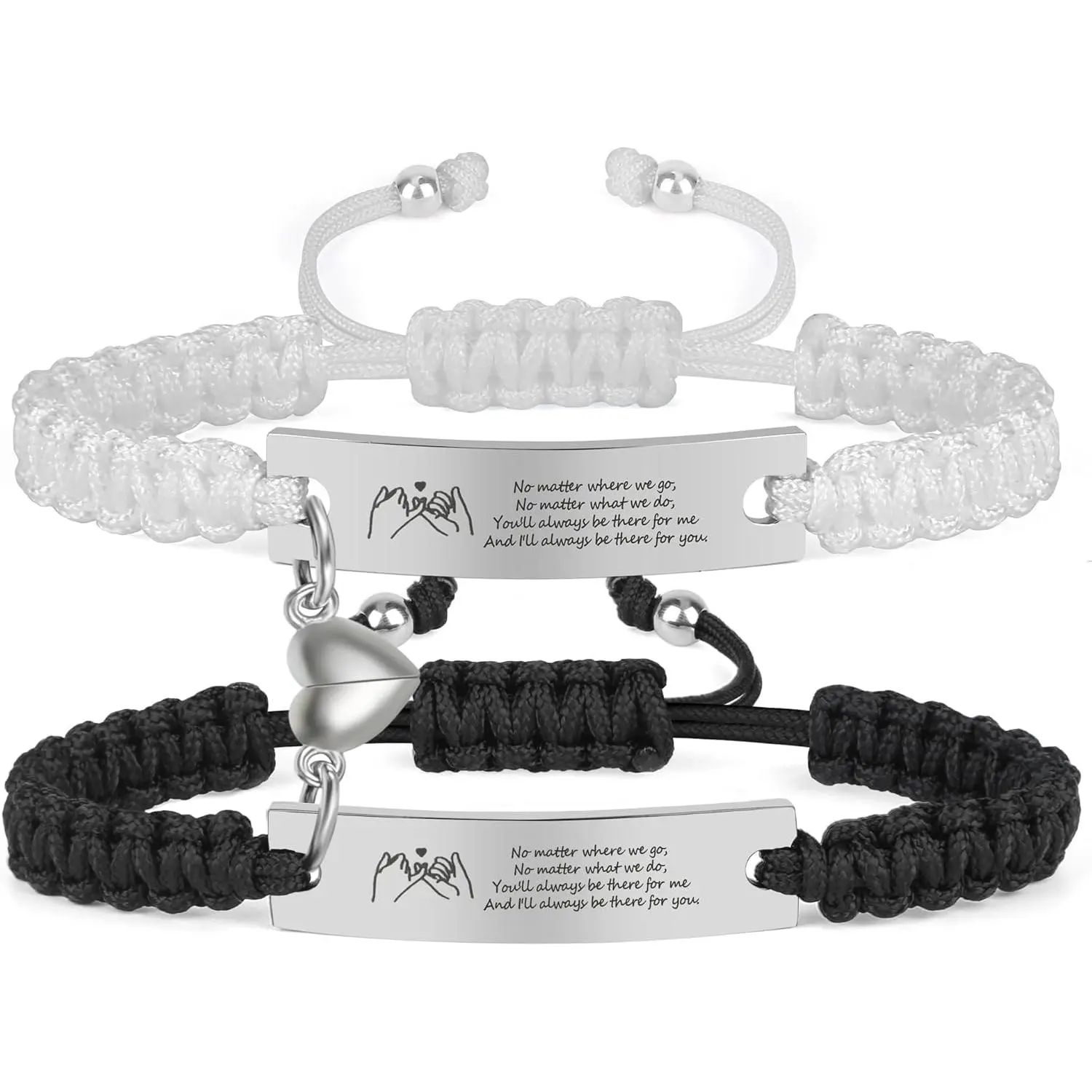Couple Matching Bracelets, Bf And Gf Bracelets,   Friendship Relationship Bracelet,Stretch Adjustable Bracelets  for Him and Her