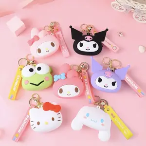Sanrio Characters Mini Coin Purse Keychain - Adorable Collectible Waterproof Bag Charm