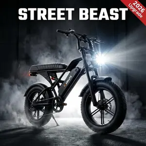ESKUTE Adult Electric Bike - 1500W Peak Motor, 28MPH Fast Ebikes, 48V Removable Battery, 4.0 Fat Tire Moped-Style Bicycle, Shimano 7-Speed, Dual Suspension, Free Lock & Bag, Commuting Bike