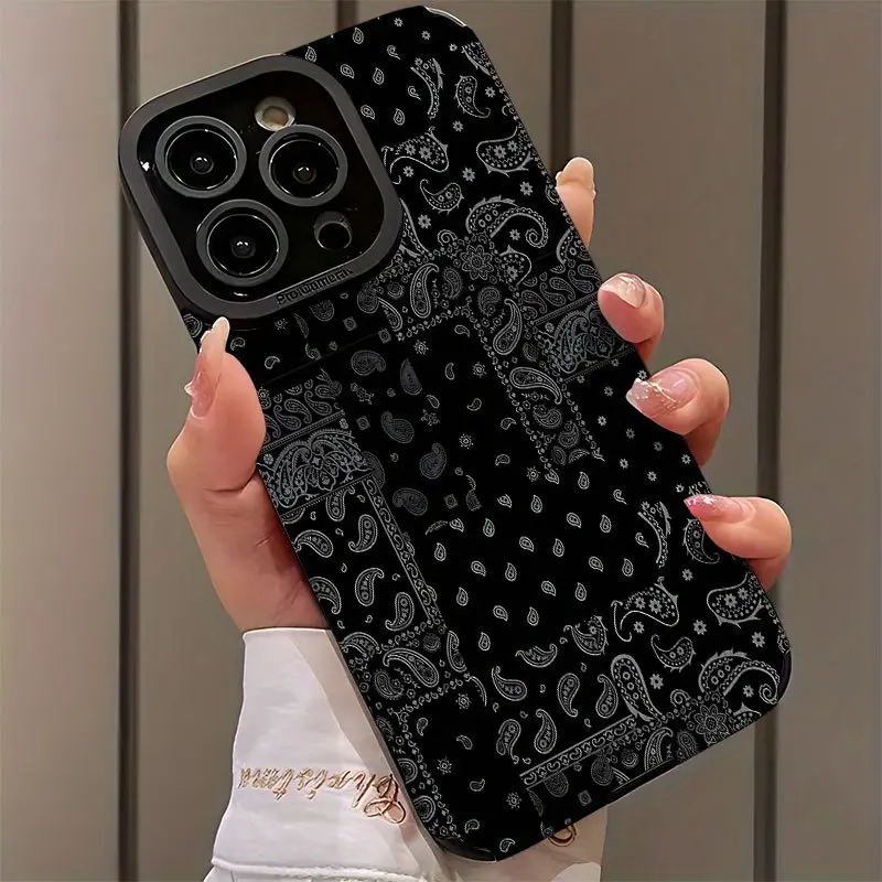 Vintage Paisley Pattern Protective Durable Shockproof Ultra-Thin Case Cover Accessories for iPhone 17/16/15/14/13/12/11/plus/pro Max, Dust-Proof and Stylish Gift, Smartphone, Cellphone, Tpu Cellphone Casing, Mobile Phone Casing, Casing, Protection