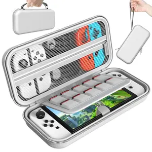X-SBB10   Switch/Switch OLED Case for Nintendo Switch Travel Case with 10 Game Card Slot, White