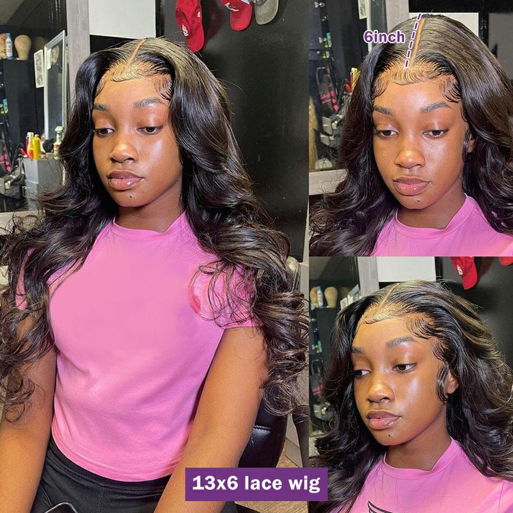 Bling Hair 12~34inch Body Wave 13x6 Lace Frontal Human Wig Hair 13x4 PrePlucked Transparent Lace Frontal Wig Brazilian Hair Wigs For Women TikTokShopBlackFriday