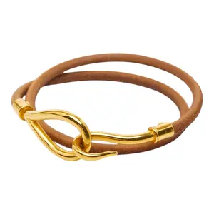 Pre-owned HERMÈS Other Small Leather Goods Hermes Jumbo Leather Bracelet