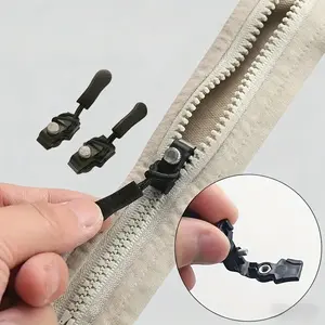 Detachable Zipper Head Universal Repair Tool Replacement Zipper Parts, Durable & Easy-To-Use Fixing Accessory for Clothing