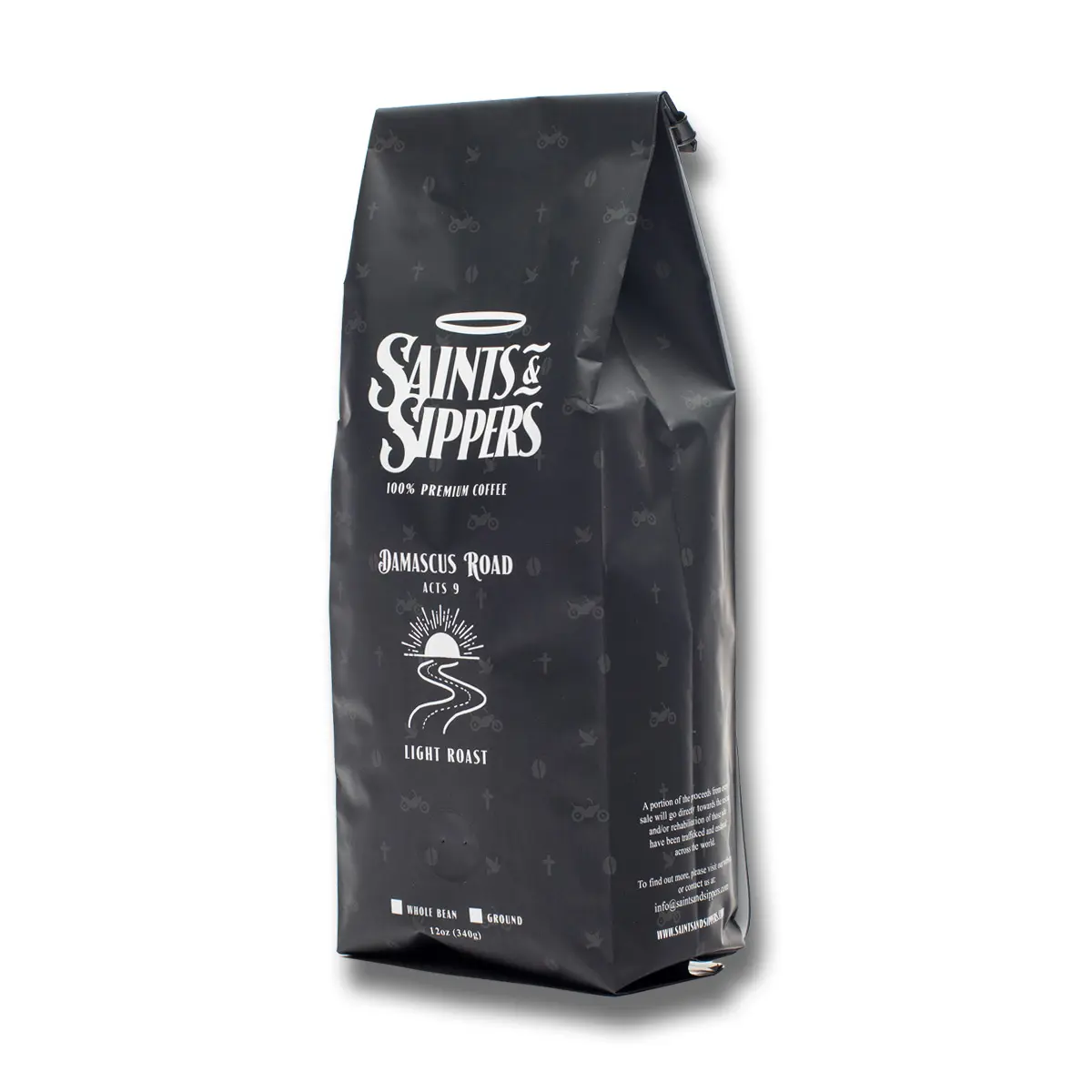 Saints and Sippers Coffee Damascus Road Light Roast Beverage Cocoa