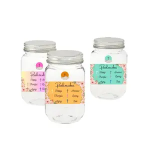 Bible Jars - Personalized Love & Style - Custom Printed with Bible Verses, Devotions, Notes, or QR Codes - Available in 8oz, 16oz, and 32oz Sizes