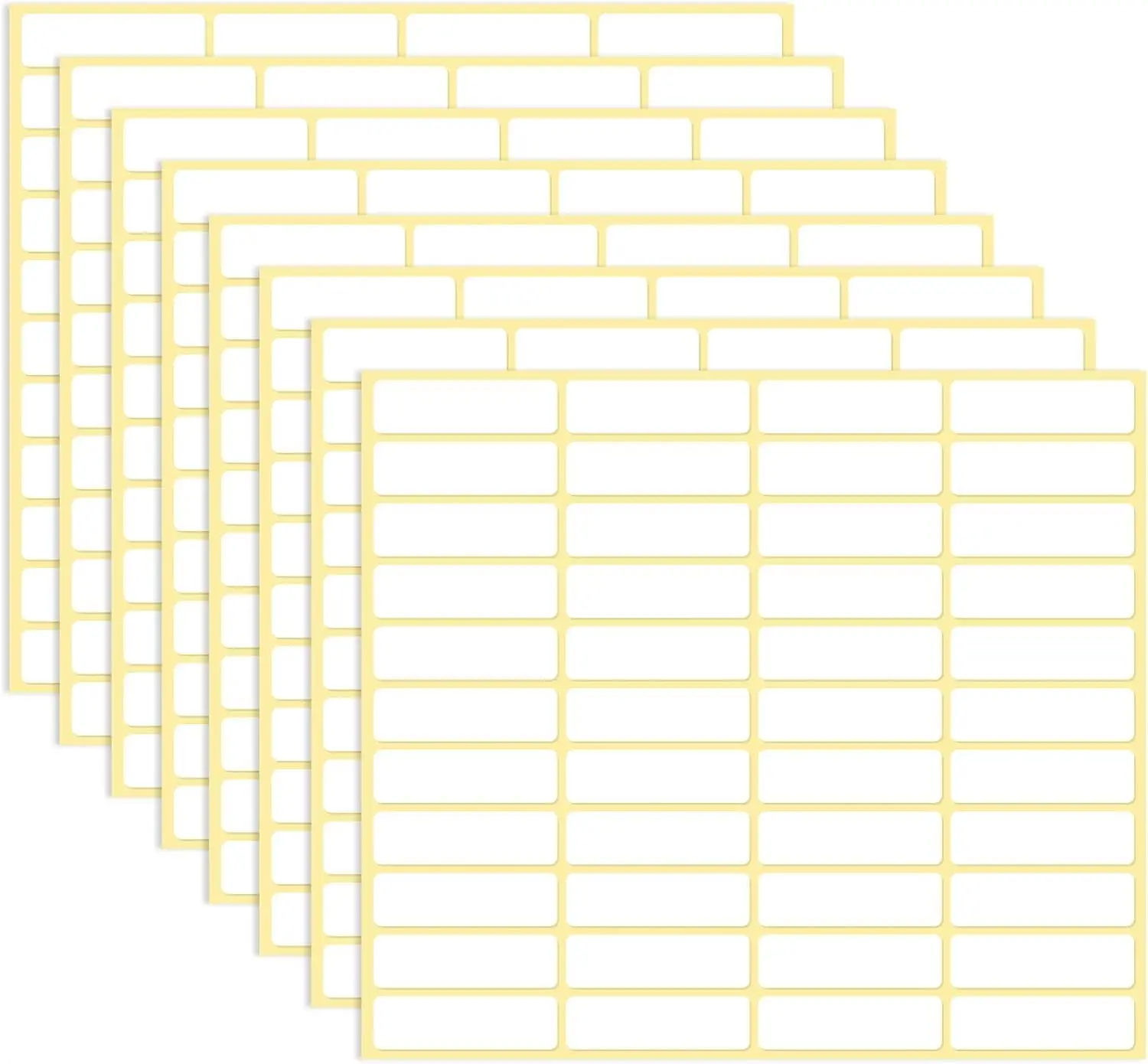 1980 Pcs Blank File Folder Labels 0.5x1.75 Inch Writable Name Tag Stickers White Name Filing Envelopes Label Stickers Small Address Labels for Office Document File Classification