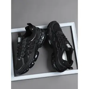 2026 High-Quality Men's Casual Shoes, Comfortable Sporty Outdoor Shoes, Medium Width, PU Leather Upper, PVC Sole, All Seasons