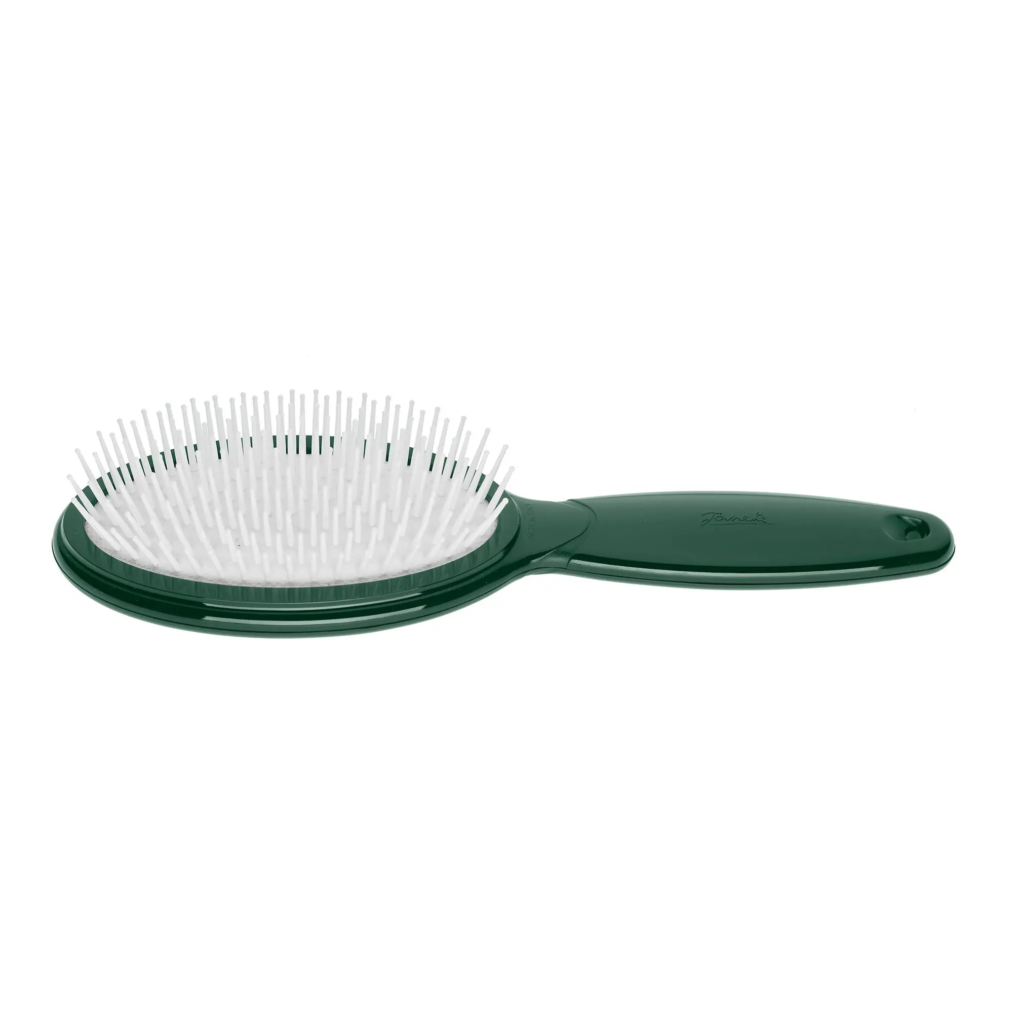 Janeke Large Oval Pneumatic Brush - Green - 1 Pc Hair Brush