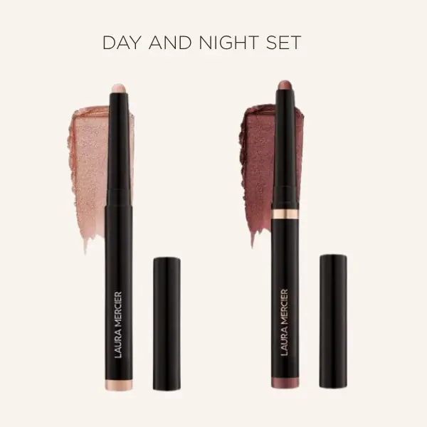 Laura Mercier Caviar Stick Eye Shadow Bundle - Eye Shadow Sticks, Fade-Proof, Transfer-Proof, Smudge-Proof, Sweat-Proof, and Water-Proof, Shimmer Eyeshadow - Makeup Blend