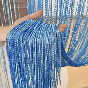 1pc Fringed Door Curtain Rope, Single Curtain for Privacy Decor, Elegant Divider for Windows and Closets, Tassel Decor Curtain