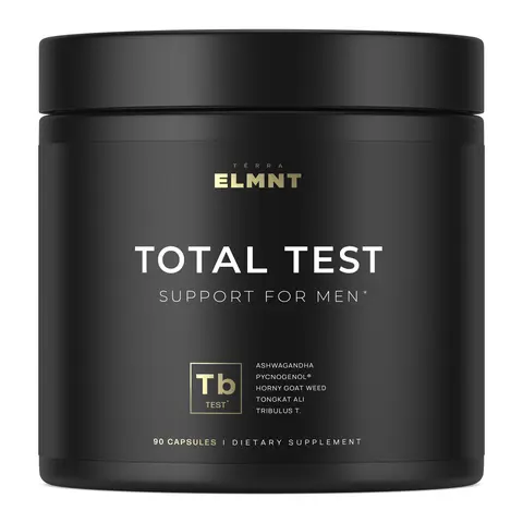 Testo Support for Men | Ashwagandha, Tongkat Ali, Tribulus & Pycnogenol | Energy, Strength & Vitality Support | TERRA ELMNT