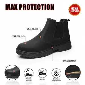 Advanced Splash-proof Smash-proof Puncture-proof Breathable Safety Shoes Unisex Chef Work Shoe Waterproof Anti-slip Durable Outdoor Comfortable for Essential Daily Wear and Occupational Safety Built for Superior Wet Traction Men Women