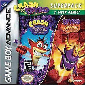 Crash and Spyro Superpack (Purple/Orange) - GBA Game
