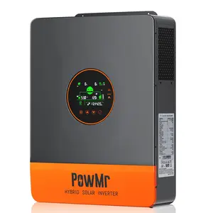 PowMr 5200W Hybrid Solar Inverter 48V DC to 110V/120VAC, Split Phase Inverter with 100A MPPT Controller, Max. PV Input 6KW 500VDC, for 48V Lead Acid, Li, Batteryless Run [Support 6 Units Parallel]