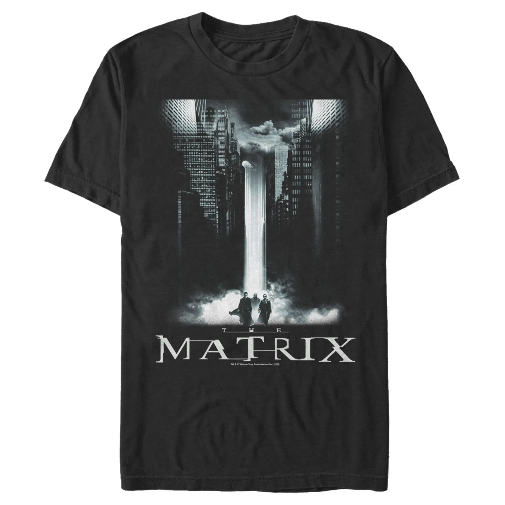 Men's The Matrix Cityscape Poster T-Shirt