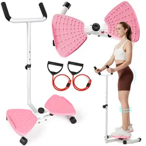 Waist Twister Machine Exercise,Ab Workout Equipment With 300lbs,Waist & Abdomen Muscle Home Exercise Equipment,Adjustable Silent Ab Twisting Board for Women Man