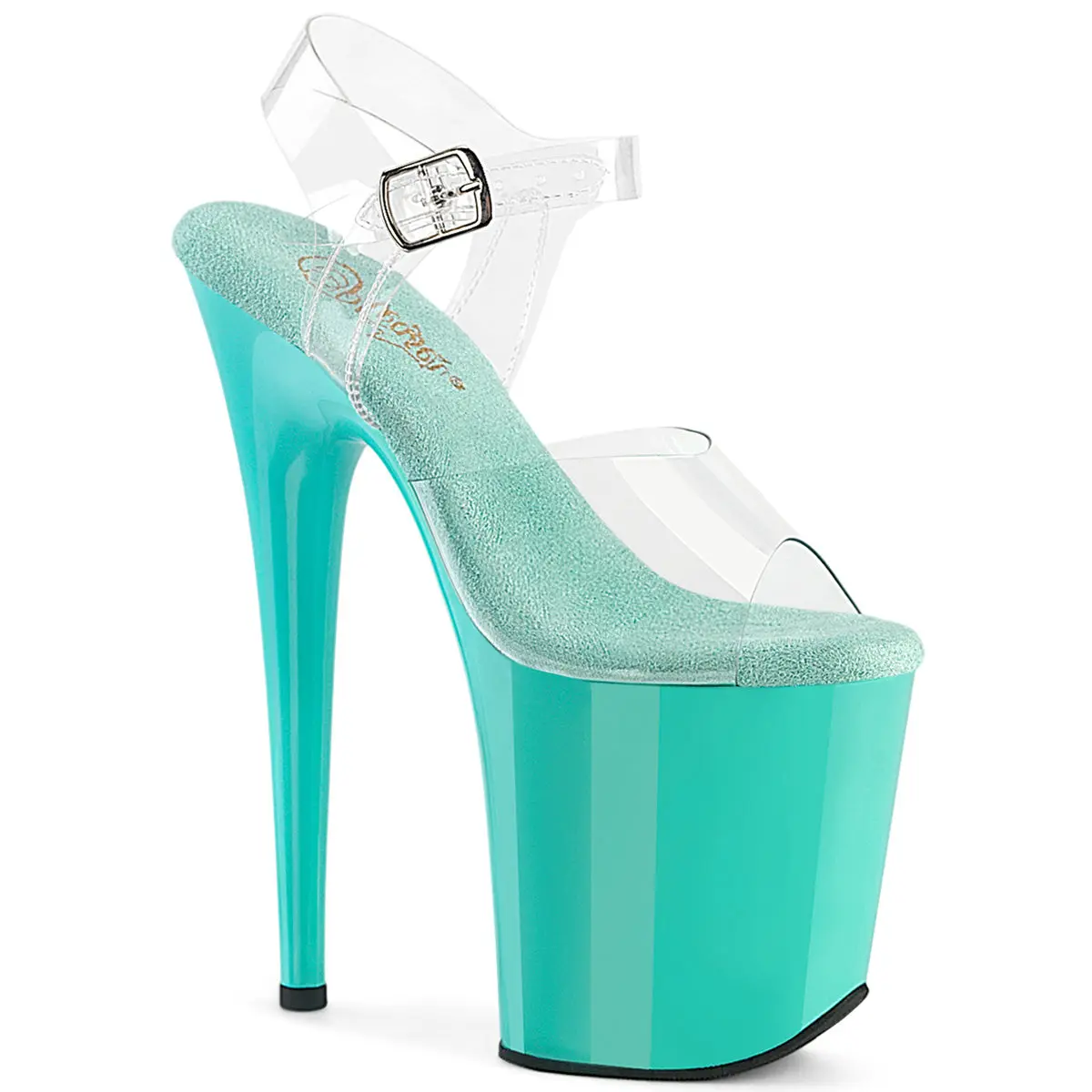 Women's Clear-Aqua Platform High Heels Footwear - Classy, Stylish Women's Fashion Shoes to Elevate Your Presence for Elegant Occasions (Model-808)