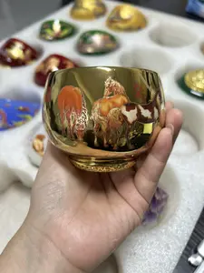 Premium Zen Master Cup with Eight Fine Horses Motif G020
