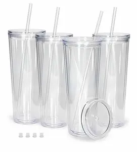 24oz Globe Plastic Tumbler| Customized| 100s of Designs| Spill Proof| Leak Proof| Durable| Double Wall