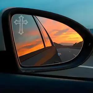 3pcs Christ Cross Outline Sticker Set, Water Bottle Laptop Car Glass Window Decals, Decorative Adhesive Stickers for Personalization