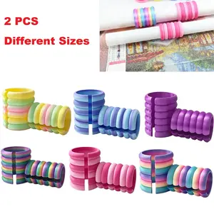 DIY Diamond Painting Roller Storage Set, Rainbow Color Large & Small Size Kit, Spiral Canvas Roll Tools Accessories, Diamond Painting Kits