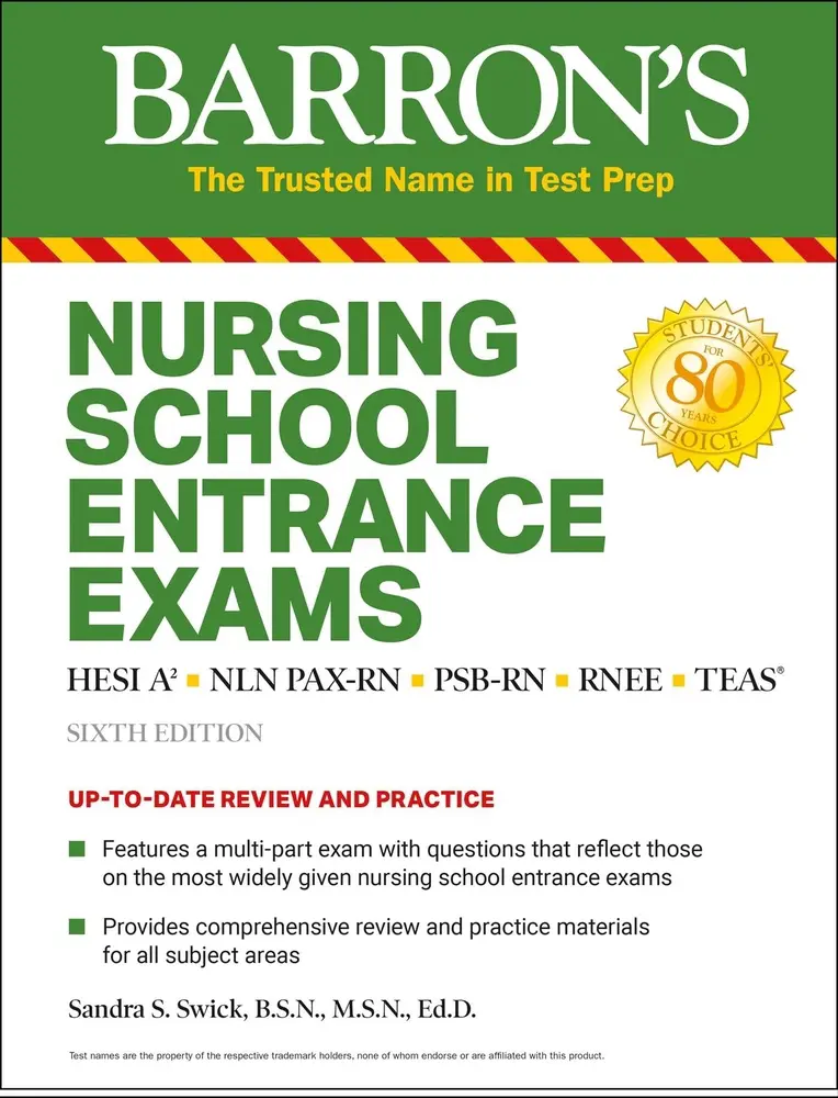 USED Book - Nursing School Entrance Exams: Hesi A2 / Nln Pax-RN / Psb-RN / Rnee / Teas by Swick, Sandra S., R. N. B. C. Ed D. C. M (Paperback) - english